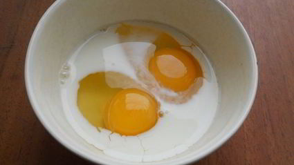 омлет с картофелем и грибами