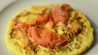 Омлет с козьим сыром