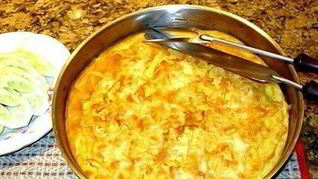 Омлет с морковью и яблоком