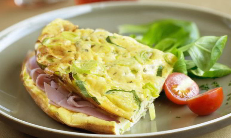 Рецепт омлета с мукой