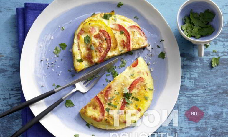 Рецепт омлета с овощами