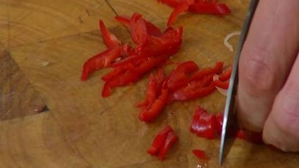 омлет с помидорами и цветной капустой