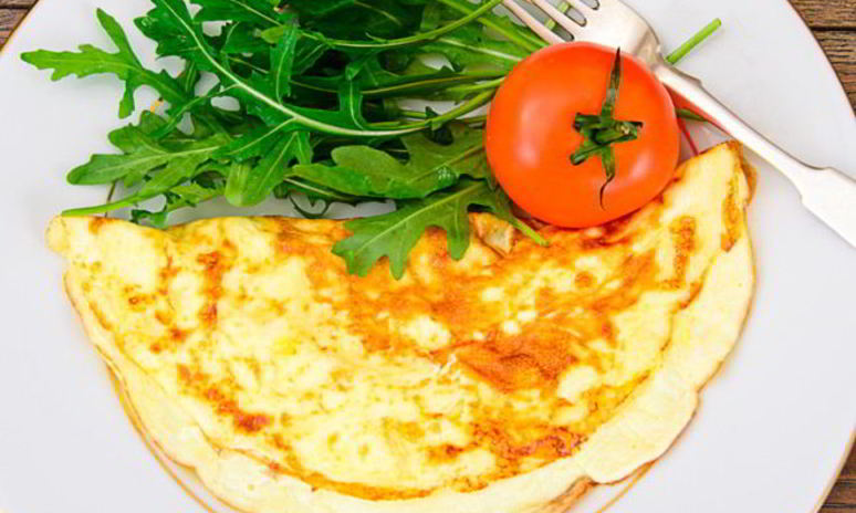 Рецепт омлета с пюре из красной фасоли