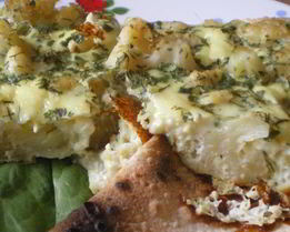 Омлет с цветной капустой в духовке