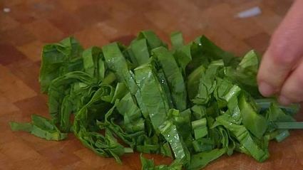 омлет со щавелем