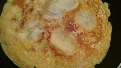 омлет со шпинатом и сыром