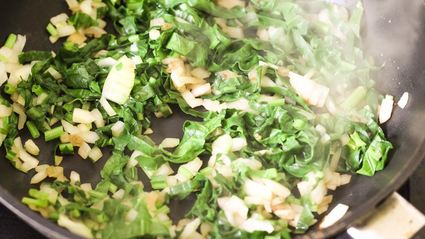 омлет со шпинатом