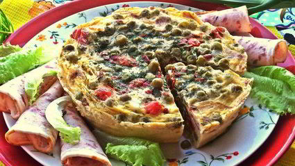 омлет в горошек