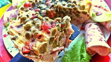 омлет в горошек