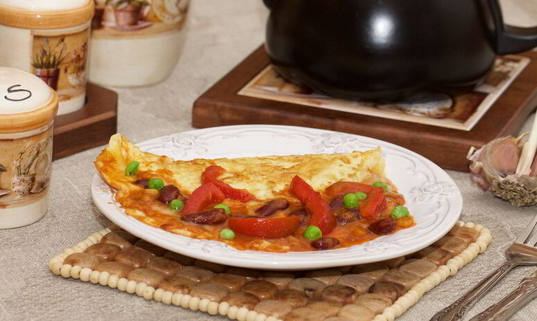 Рецепт омлета в мексиканском стиле