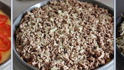 пицца-омлет болоньезе