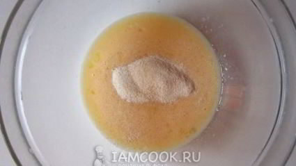 сладкий омлет с манной крупой