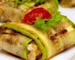 Овощная закуска с соусом пармеджано