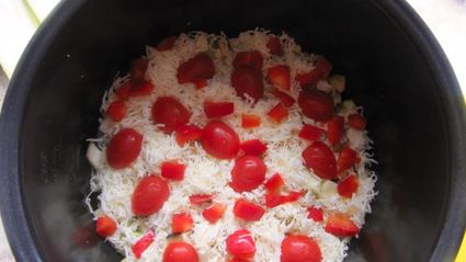 овощная закуска с соусом пармеджано