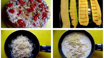 овощная закуска с соусом пармеджано