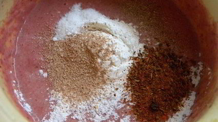 куриный паштет со сладким перцем и орехами