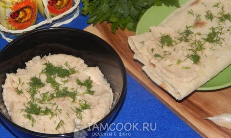 Рецепт паштета из фасоли с кунжутом