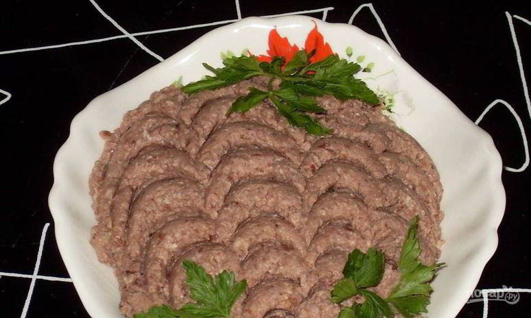 Рецепт паштета из фасоли