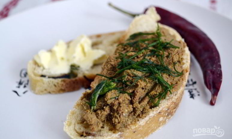 Рецепт паштета из печени с морковью и луком