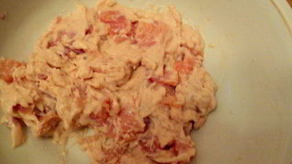 паштет из слабосоленой семги под соусом