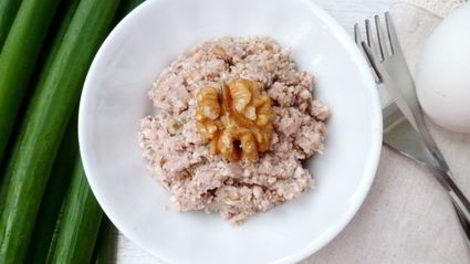 паштет из вареных яиц и орехов