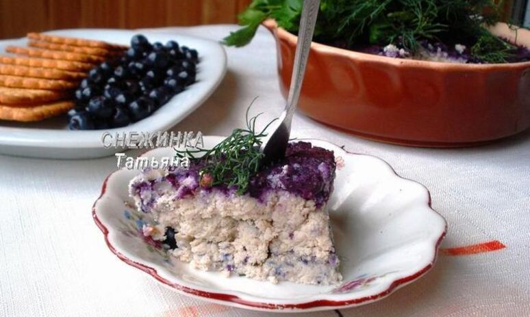Рецепт паштета куриного с черникой
