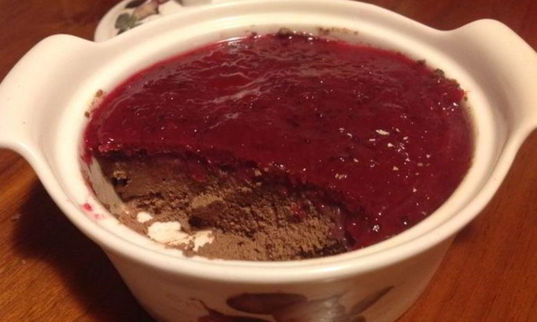 Рецепт печеночного паштета с клюквенно-мятным желе