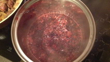 печеночный паштет с клюквенно-мятным желе