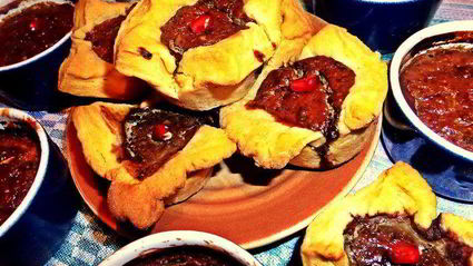 печеночный паштет в песочном тесте