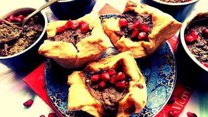 печеночный паштет в песочном тесте