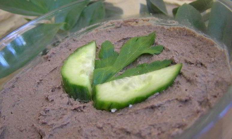 Рецепт пикантного паштета из куриной печени