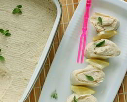 Постный паштет из фасоли