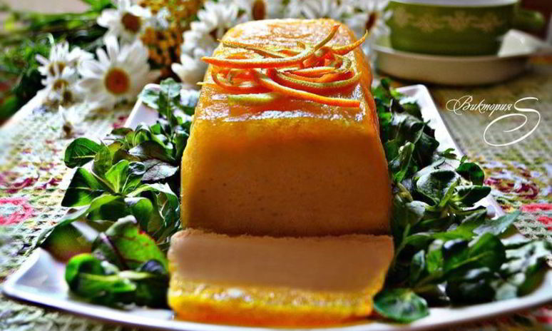 Рецепт рыбного паштета в апельсиновом желе