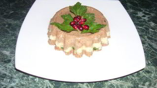Желированный паштет с сыром
