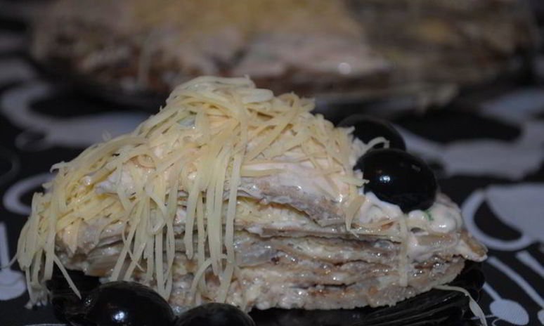 Рецепт печеночного тортика