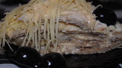 печеночный тортик