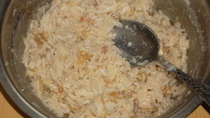 печеные яблоки, фаршированные рисом