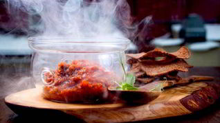 Подкопченная икра из баклажанов