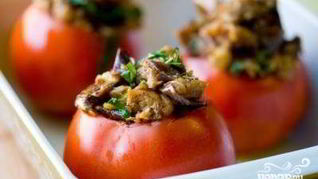 Помидоры с фаршем в духовке