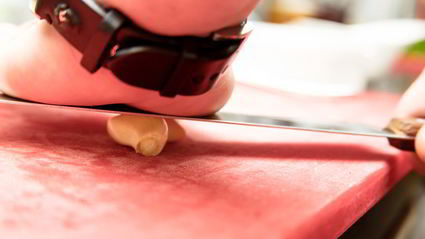 ригатони с печеным баклажаном и домашней рикоттой