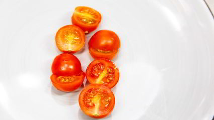 ригатони с печеным баклажаном и домашней рикоттой