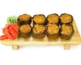 Горячие роллы с крабовыми палочками