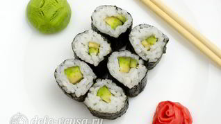 Роллы с авокадо Авокадо маки