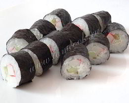 Роллы с крабовыми палочками