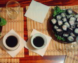 Роллы с семгой