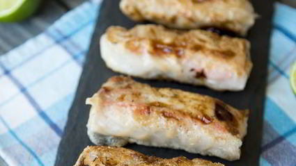 спринг-роллы с курицей