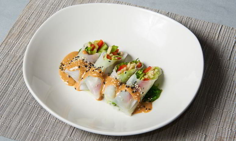 Рецепт спринга-роллов с овощами и соусом