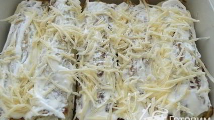 картофельные рулетики с курицей и грибами