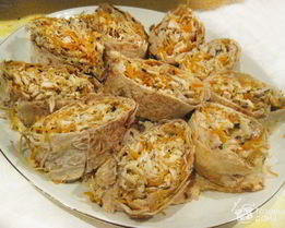 Куриный рулет по-грузински