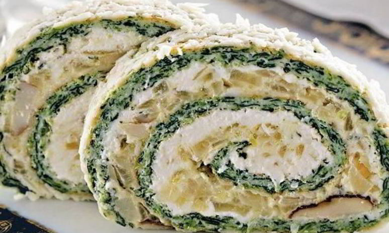 Рецепт куриного рулета с мягким сыром